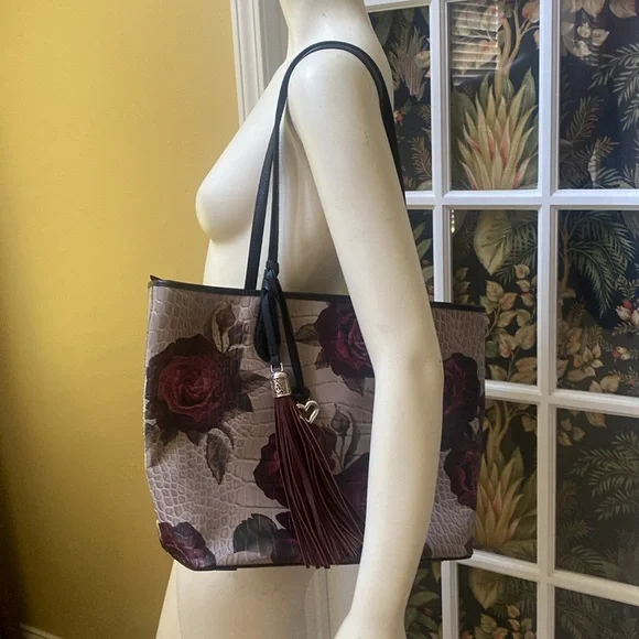 Brighton F463809 Shoulder Tote bag with Roses - Picture 2 of 13